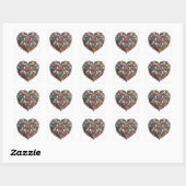 Autocollant personnalisable de la Saint-Valentin (Feuille)