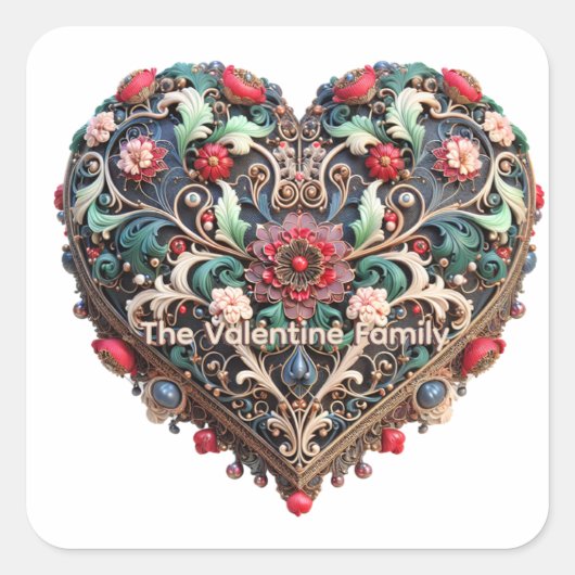 Autocollant personnalisable de la Saint-Valentin (Devant)