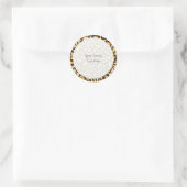 Autocollant personnalisable Empreinte de léopard (Sac)