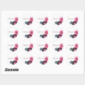 Autocollant personnalisable Fleurs (Feuille)
