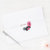 Autocollant personnalisable Fleurs (Enveloppe)