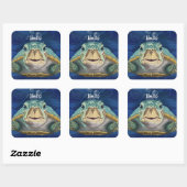 Autocollant personnalisable Hello Turtle (Feuille)