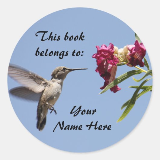 Autocollant personnalisable pour colibri (Devant)