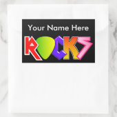 Autocollant personnalisable pour roche et rouleau  (Sac)