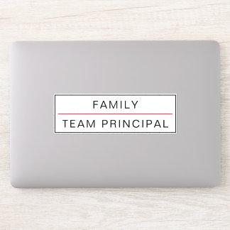 Autocollant personnalisable principal de l'équipe