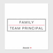 Autocollant personnalisable principal de l'équipe (Feuille)