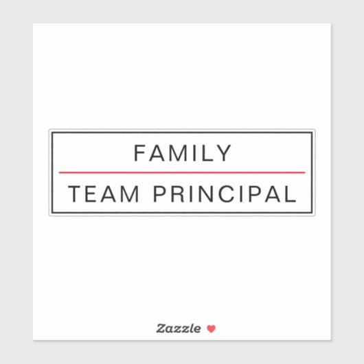 Autocollant personnalisable principal de l'équipe (Feuille)