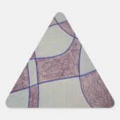 Autocollant personnalisable violet abstrait (Devant)