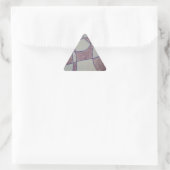 Autocollant personnalisable violet abstrait (Sac)