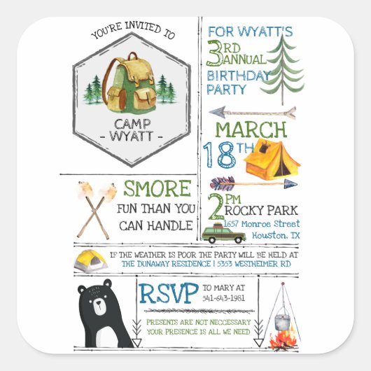 Autocollant personnalisé (Devant)