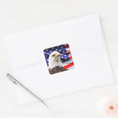 Autocollant personnalisé American Flag et Eagle (Enveloppe)