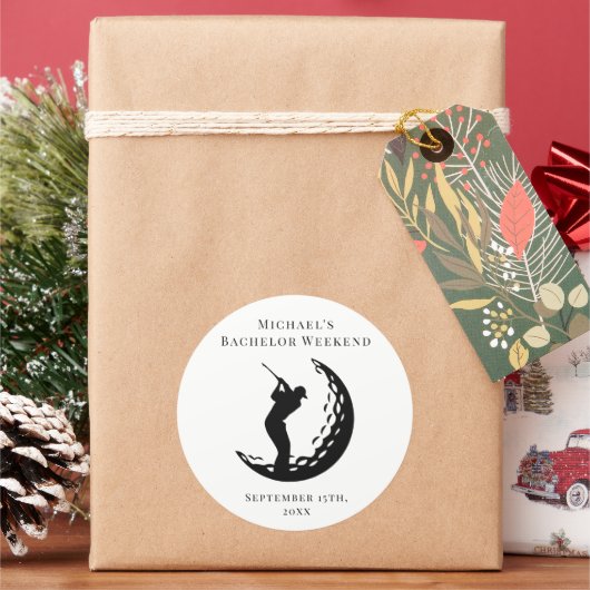 Autocollant personnalisé | Bachelor Golf Week-end (vacances)