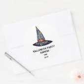 Autocollant personnalisé Casquette sorcière Hallow (Enveloppe)