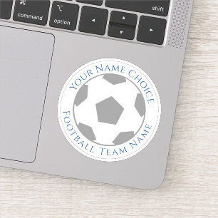 Autocollant personnalisé de fan de football avec n
