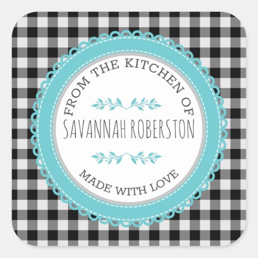 Autocollant personnalisé de ferme Depuis la cuisin (Devant)