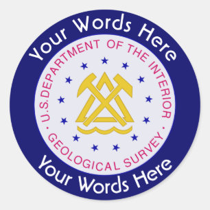 Autocollant personnalisé de la US Geological Surve