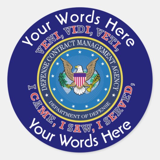 Autocollant personnalisé de l'Agence de gestion de (Devant)