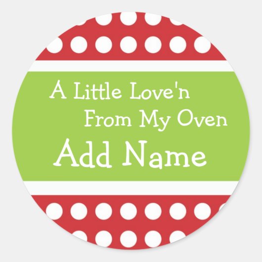 Autocollant personnalisé de Love'n de Noël (Devant)