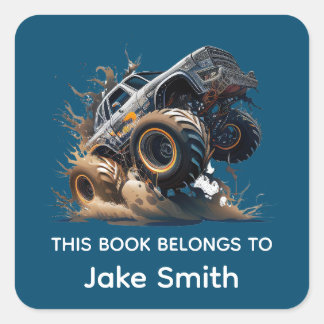 Autocollant personnalisé de Monster Truck pour enf