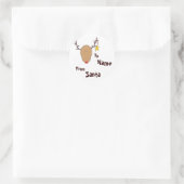 Autocollant personnalisé de Père Noël (Sac)