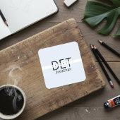 Autocollant personnalisé Detroit Michigan