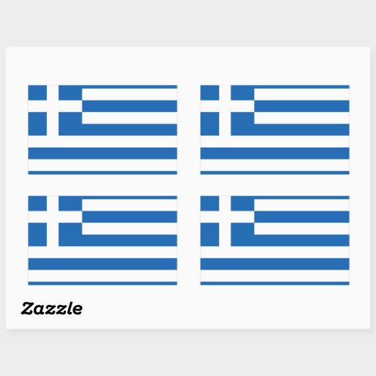 Autocollant personnalisé drapeau grec (Feuille)