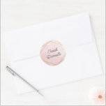 Autocollant personnalisé élégant Bat Mitzvah rose<br><div class="desc">Ce design moderne présente un design aquarelle encadré d'or et votre texte personnalisé. Utilisez le formulaire de modèle pour ajouter votre texte. Les menus d'édition avancés,  accessibles en choisissant l'outil de conception,  vous permettront de modifier les polices,  les couleurs et la mise en page.</div>