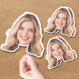 Autocollant personnalisé Étiquette du visage et