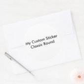 Autocollant personnalisé - Grand rond en forme (Enveloppe)