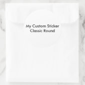 Autocollant personnalisé - Grand rond en forme (Sac)