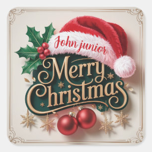 Autocollant personnalisé Joyeux Noël