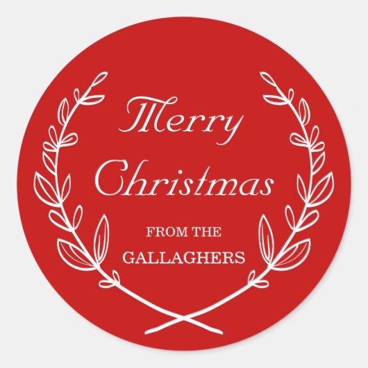 Autocollant personnalisé Laurel Holiday (Devant)