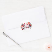 Autocollant personnalisé Mia Berry Design floral (Enveloppe)