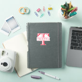 Autocollant personnalisé Monogramme découpé (Couverture iPad)