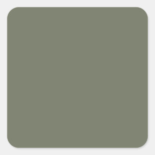 Autocollant personnalisé Moss Green Square