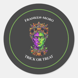 Autocollant personnalisé Neon Halloween Frankenste
