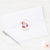 Autocollant personnalisé Père Noël de Noël enchant (Enveloppe)