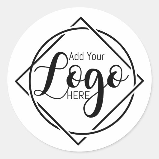 Autocollant personnalisé pour entreprise avec logo (Devant)