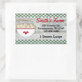 Autocollant personnalisé pour les oeufs de pays (Sac)