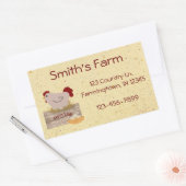 Autocollant personnalisé pour les oeufs frais de f (Enveloppe)