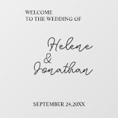 Autocollant personnalisé pour miroir de mariage, d (Feuille)