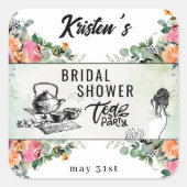 Autocollant personnalisé pour une fête prénuptiale (Devant)