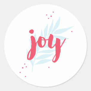 Autocollant personnalisé Simple Joy Foliage