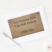 Autocollant personnalisé vieux papier (Enveloppe)