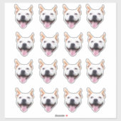 Autocollant personnalisé, visage personnalisé de c (Feuille)