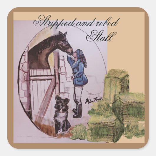 Autocollant personnaliser pour chevaux (Devant)