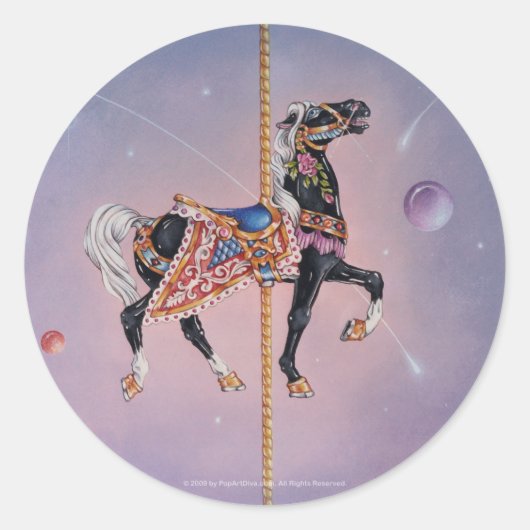 Autocollant - Petaluma Carousel Horse 2 (Devant)
