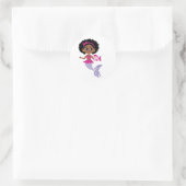 Autocollant petite sirène afro-américaine (Sac)