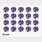 Autocollant - Phases de la Lune Céleste Violette D (Feuille)