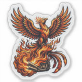 Autocollant Phoenix pour motard — Décalcomanie de (Devant)